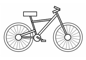 cartoon bicycle