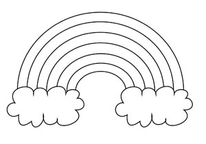 Rainbow-Coloring-Page